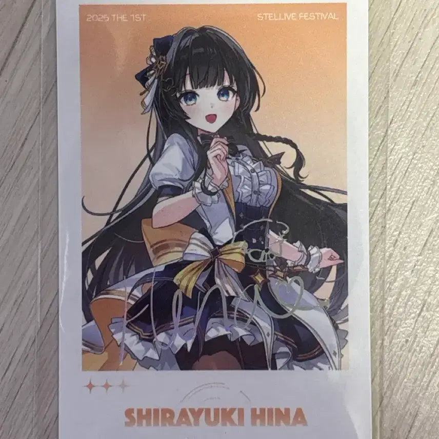 [SOLD OUT] 스탤라이브 시라유키 히나 체키 레어