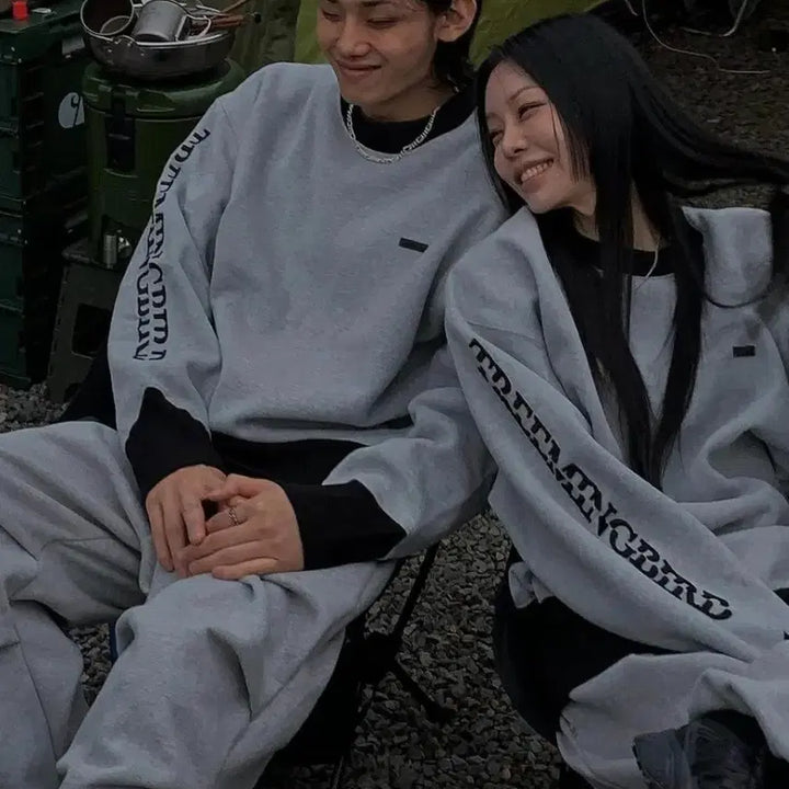 [BUNJANG] Trimming Birds Oblique Line Sweatshirt / 트리밍버드 오블리크 라인 스웻셔츠 맨투맨 새상품 택포