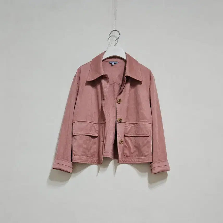 [BUNJANG] LBL Suede Jacket Pink / LBL 스웨이드 자켓