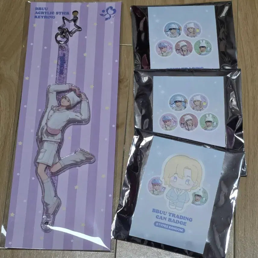 [SOLD OUT] 플레이브 노아 아크릴스틱 키링 캔뱃지 뿌우 플뿌 엠디