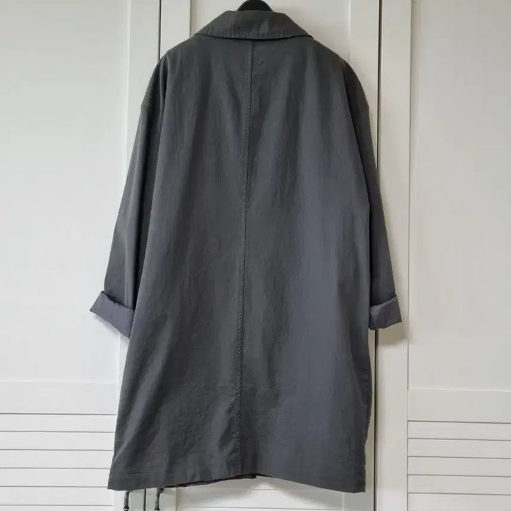 [SOLD OUT] 루즈핏 면롱자켓. 차콜. 프리사이즈