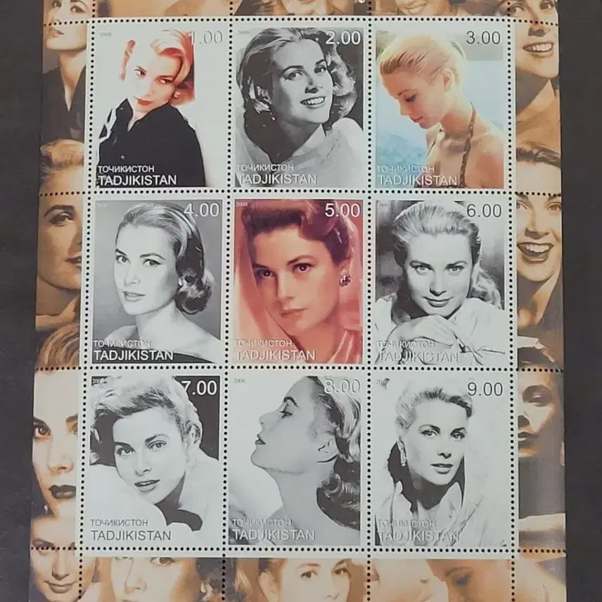 [BUNJANG] Grace Kelly Commemorative Stamp / 2000년 모나코 그레이스켈리 왕비기념 우표Grace Kelly