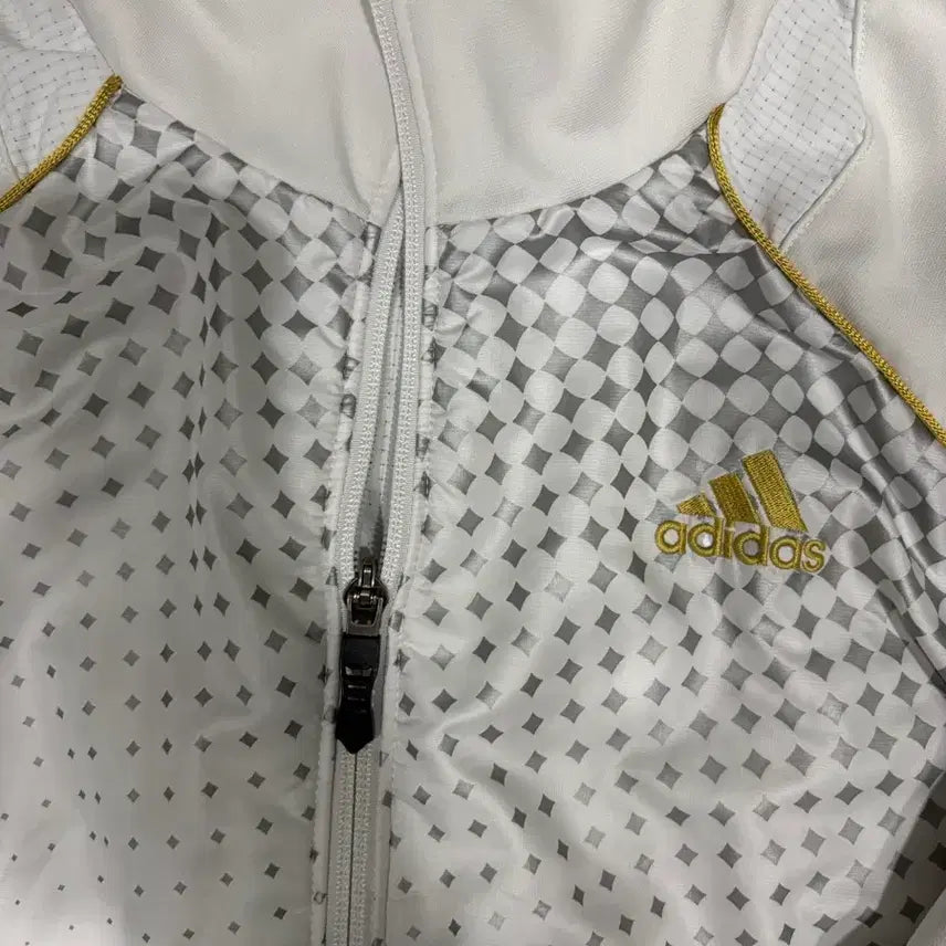 [BUNJANG] Adidas Vintage White Gold Full Zip Jacket / [M] 아디다스 빈티지 화이트골드 집업