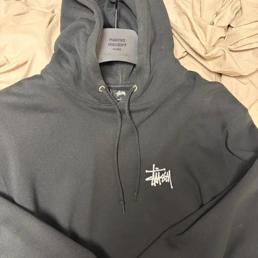 [BUNJANG] Stussy Hooded Sweatshirt L Black / 스투시 후드티 L 블랙