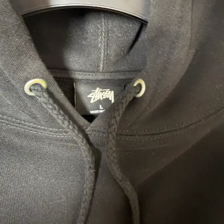 [BUNJANG] Stussy Hooded Sweatshirt L Black / 스투시 후드티 L 블랙