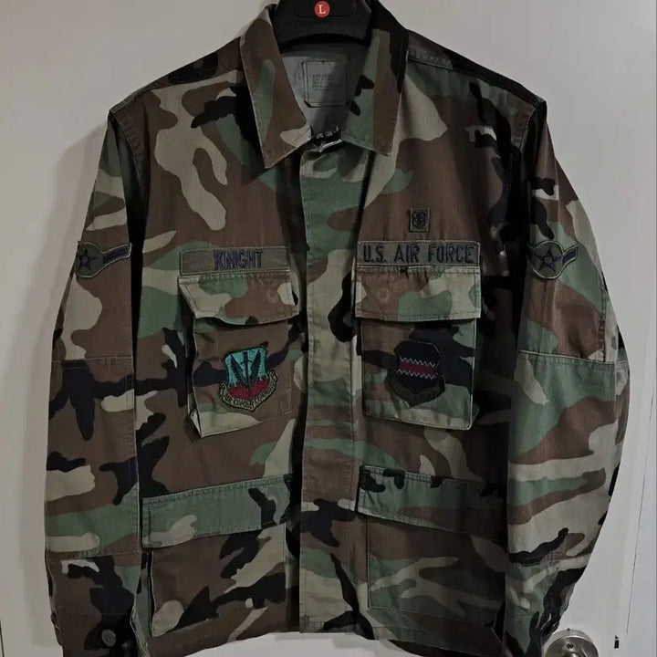 [BUNJANG] US Air Force Woodland Camouflage Field Jacket Medium Short / 미디엄숏 미공군 USA 에어포스 미군복 우드랜드 상의 야상