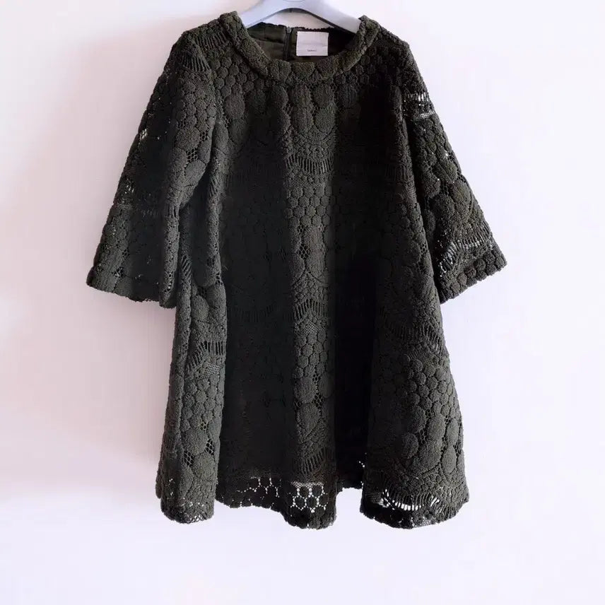 [BUNJANG] Lace Short Sleeve Mini Dress / 레이스 반팔 미니 원피스