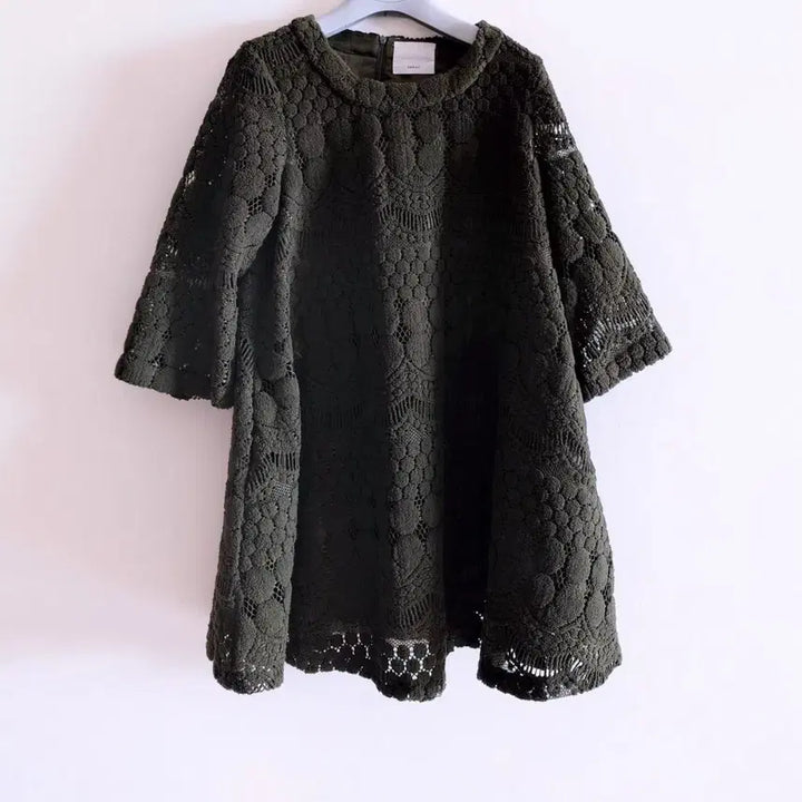[BUNJANG] Lace Short Sleeve Mini Dress / 레이스 반팔 미니 원피스