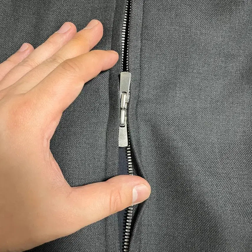 [BUNJANG] Irenisa 2-Way Grey Wool Zip-Up / (4) irenisa 이네리사 2way 그레이 울 집업