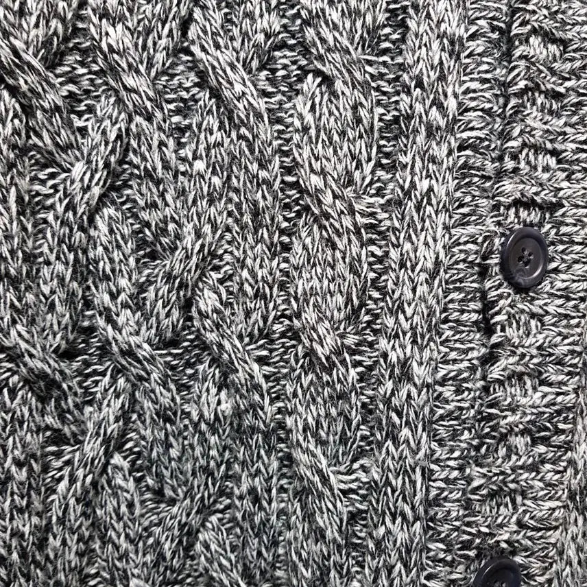 [BUNJANG] B2 Brand Cable Knit Hooded Cardigan / 100 / 미국 비투브랜드 후드 케이블니트 가디건/ 402-2026