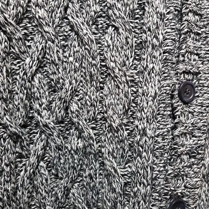 [BUNJANG] B2 Brand Cable Knit Hooded Cardigan / 100 / 미국 비투브랜드 후드 케이블니트 가디건/ 402-2026