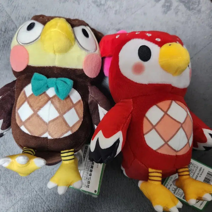 [BUNJANG] Animal Crossing Blathers &amp; Celeste Plush Doll Official Goods / 동숲 동물의 숲 부엉 부옥 인형 솜인형 양도 판매 공식 굿즈