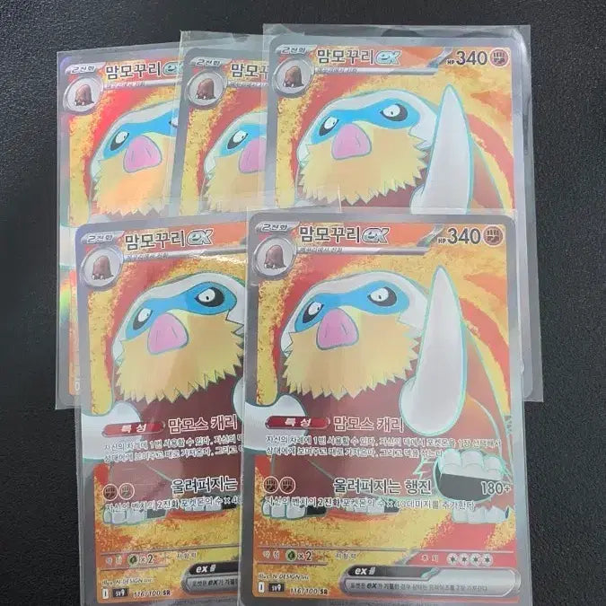 [BUNJANG] Pokemon Mamoswine EX SR Card / 포켓몬 카드 맘모꾸리 EX SR