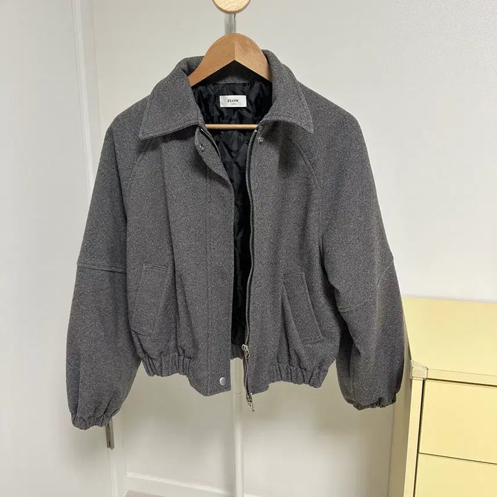 [BUNJANG] Herringbone Quilted Bomber Jacket / 헤링본 누빔봄버자켓