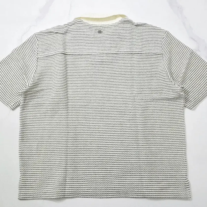 [BUNJANG] Solid Homme Striped Collar Knit Sweater / 솔리드옴므 카라 니트 52