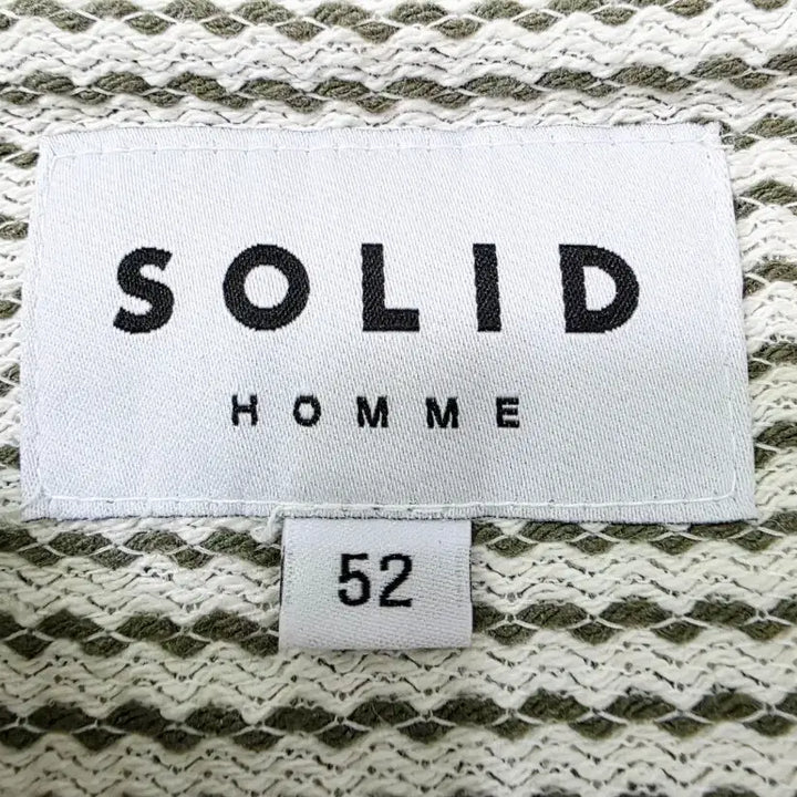 [BUNJANG] Solid Homme Striped Collar Knit Sweater / 솔리드옴므 카라 니트 52