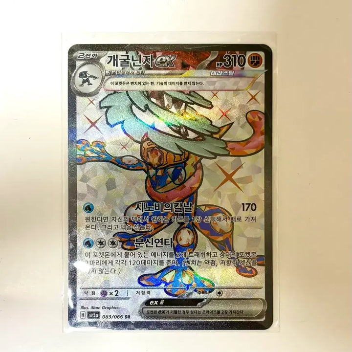[BUNJANG] Pokemon Greninja ex Terastal SR Card / 포켓몬 개굴닌자 ex 테라스탈 SR 카드