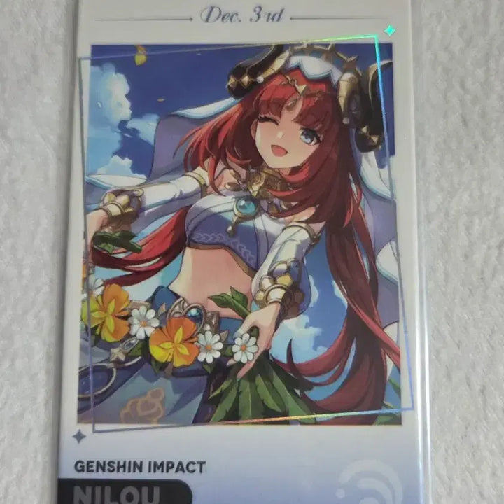 [BUNJANG] Genshin Impact Mega Coffee Nilou Photocard / 원신 메가커피 포토카드(닐루)