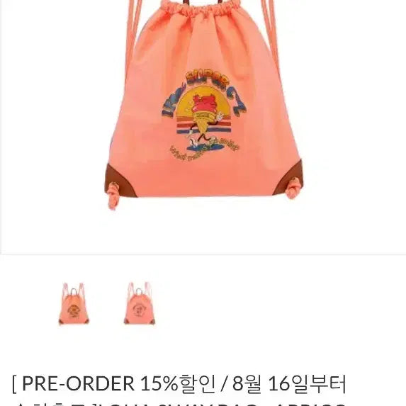 [BUNJANG] ROHA Two-Way Bag - Apricot Sherbet / 로하 투웨이백_ 아프리콧 셔벗