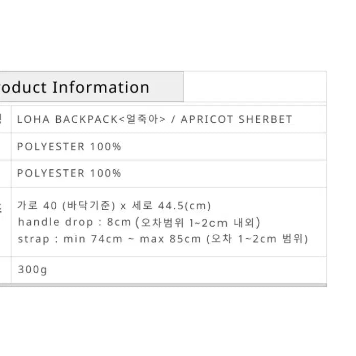 [BUNJANG] ROHA Two-Way Bag - Apricot Sherbet / 로하 투웨이백_ 아프리콧 셔벗