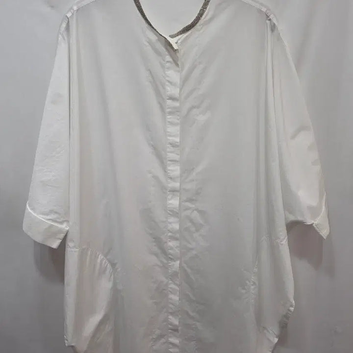 [BUNJANG] Brunello Cucinelli White Batwing Fit Shirt / (정품)브루넬로 쿠치넬리 가오리핏 화이트 셔츠