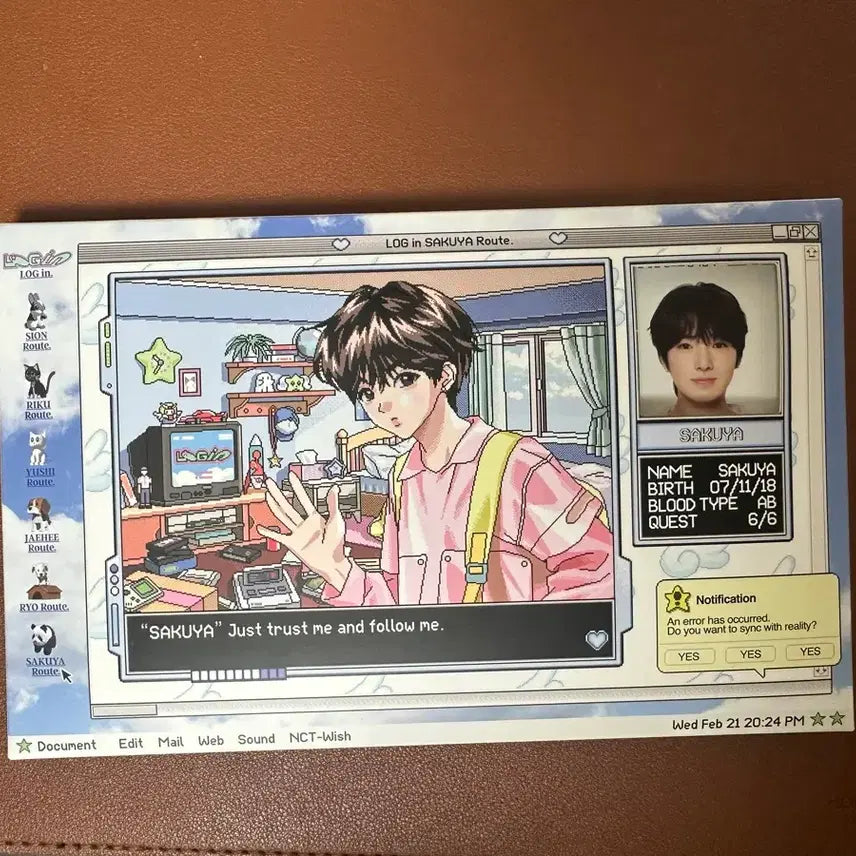 [BUNJANG] NCT WISH Sakuya Login Photocard Set MD / 엔시티 위시 사쿠야 로그인 포토세트 엠디(포카포함)