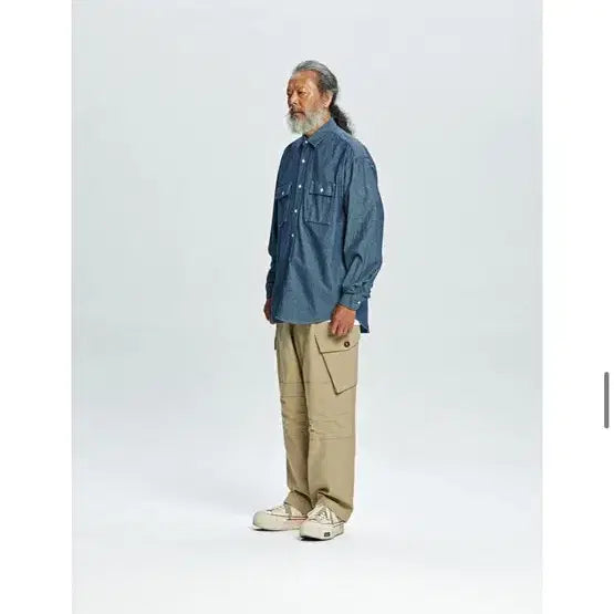[BUNJANG] Prizmworks Royal Combat Navy Pants (L) / 프리즘웍스 로얄컴뱃 네이비팬츠 베이지(L)