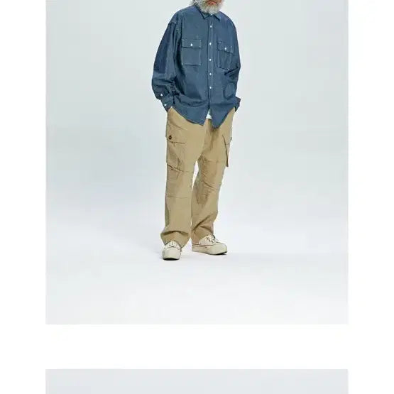 [BUNJANG] Prizmworks Royal Combat Navy Pants (L) / 프리즘웍스 로얄컴뱃 네이비팬츠 베이지(L)