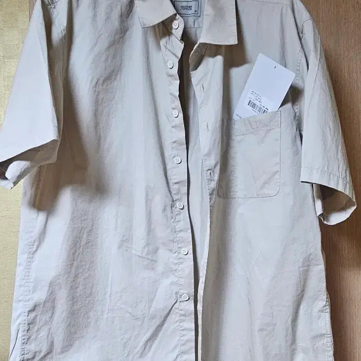 [BUNJANG] Another Office Daily Gray Short-Sleeve Shirt / 1)어나더오피스 데일리 그레이 반팔셔츠(미착용)