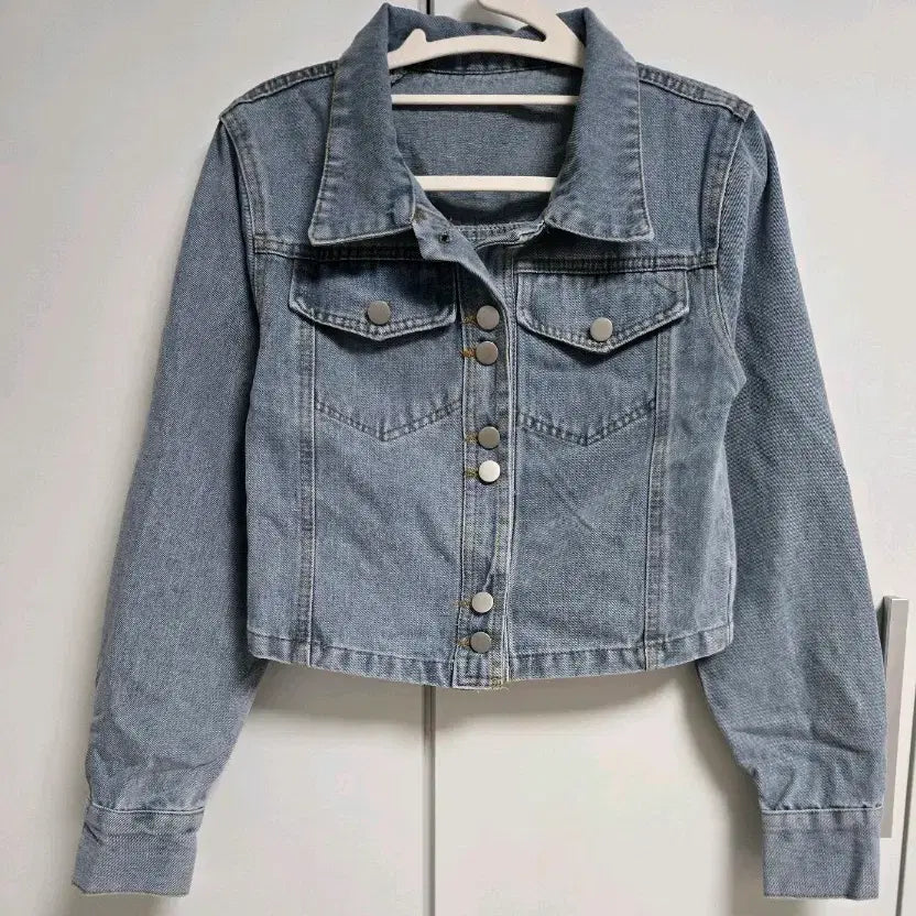 [BUNJANG] S Crop Denim Jacket / 청자켓 크롭 데님 자켓 S 새상품