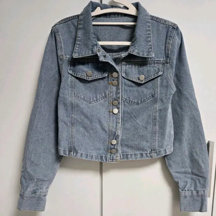 [BUNJANG] S Crop Denim Jacket / 청자켓 크롭 데님 자켓 S 새상품