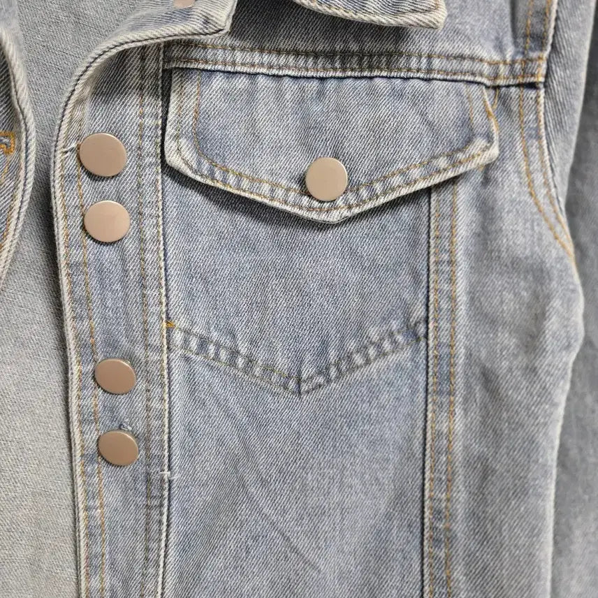 [BUNJANG] S Crop Denim Jacket / 청자켓 크롭 데님 자켓 S 새상품