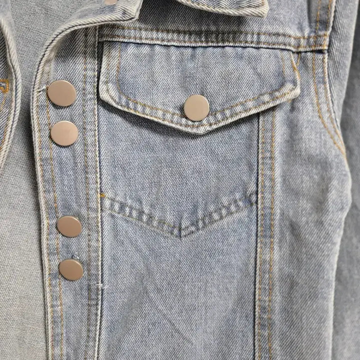 [BUNJANG] S Crop Denim Jacket / 청자켓 크롭 데님 자켓 S 새상품