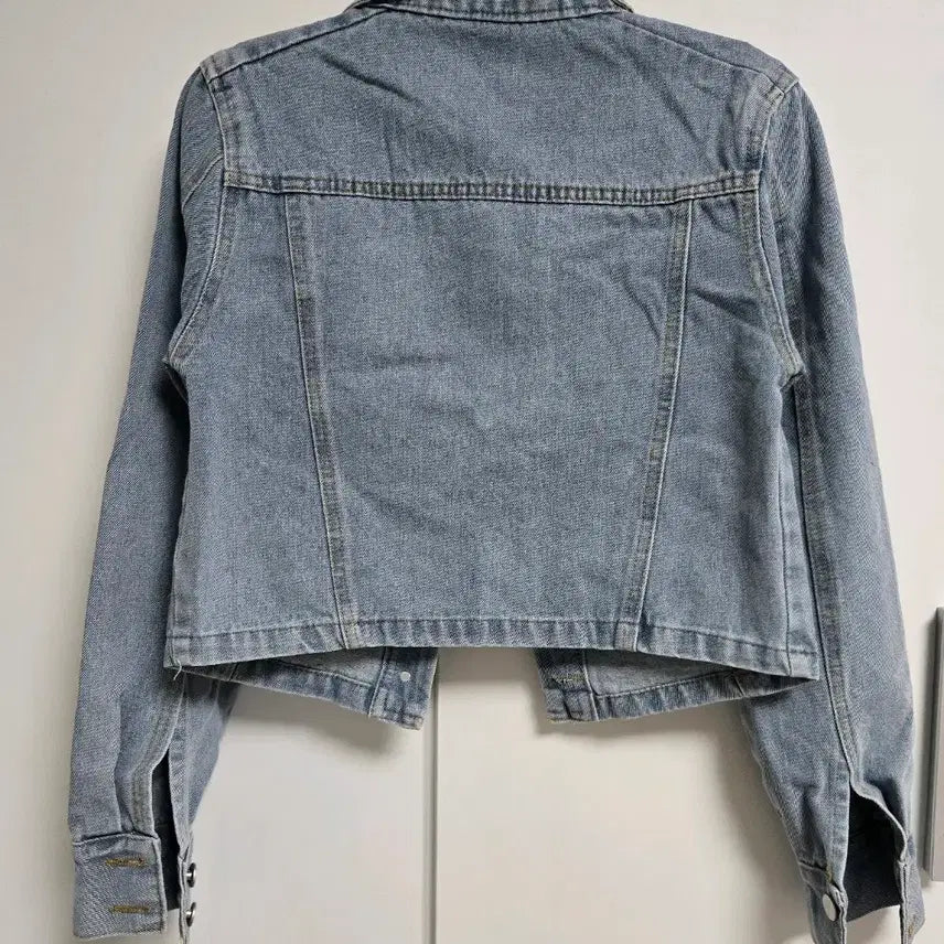 [BUNJANG] S Crop Denim Jacket / 청자켓 크롭 데님 자켓 S 새상품