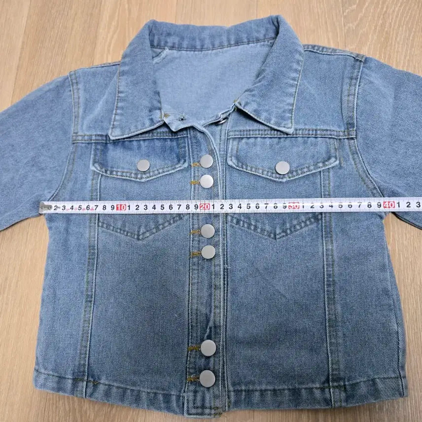 [BUNJANG] S Crop Denim Jacket / 청자켓 크롭 데님 자켓 S 새상품