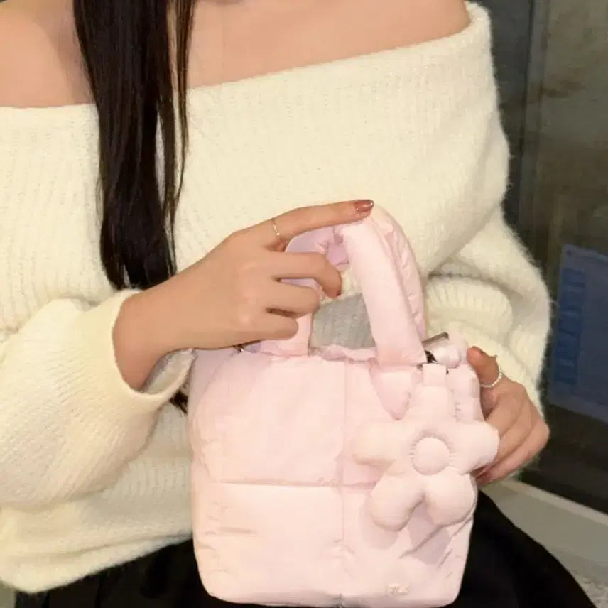 [BUNJANG] Fila Puffer Tote Bag / 휠라 푸퍼백