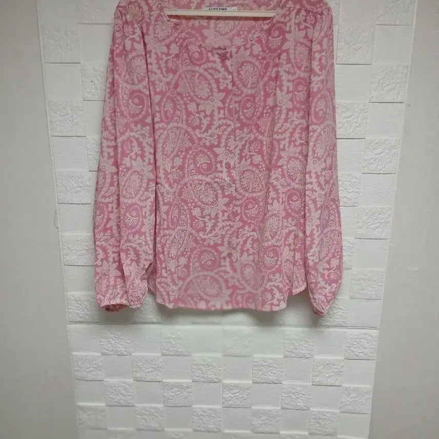 [BUNJANG] Pink Blouse XL / 새상품)핑크색 블라우스 XL