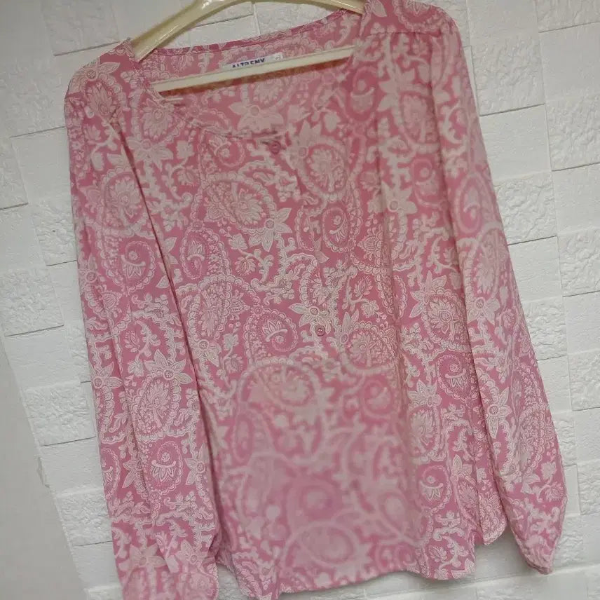 [BUNJANG] Pink Blouse XL / 새상품)핑크색 블라우스 XL