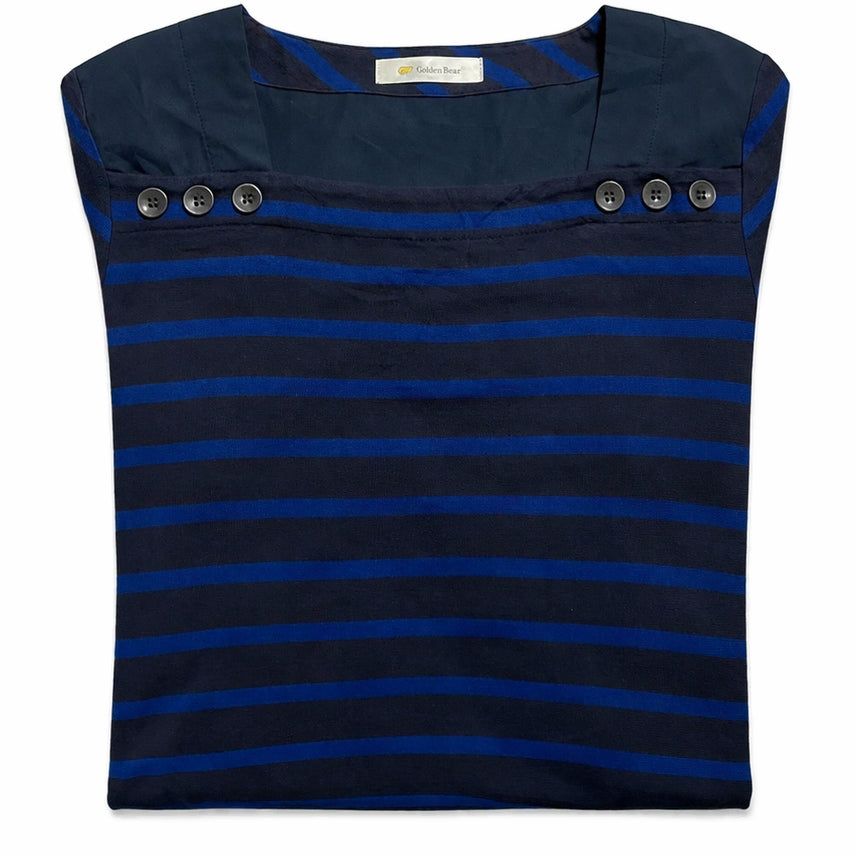 [BUNJANG] Golden Bear Y2K Stripe T-shirt Dress / JPN 00s일본 빈티지 y2k 모리걸 골든베어 스트라이프 티셔츠 원피스