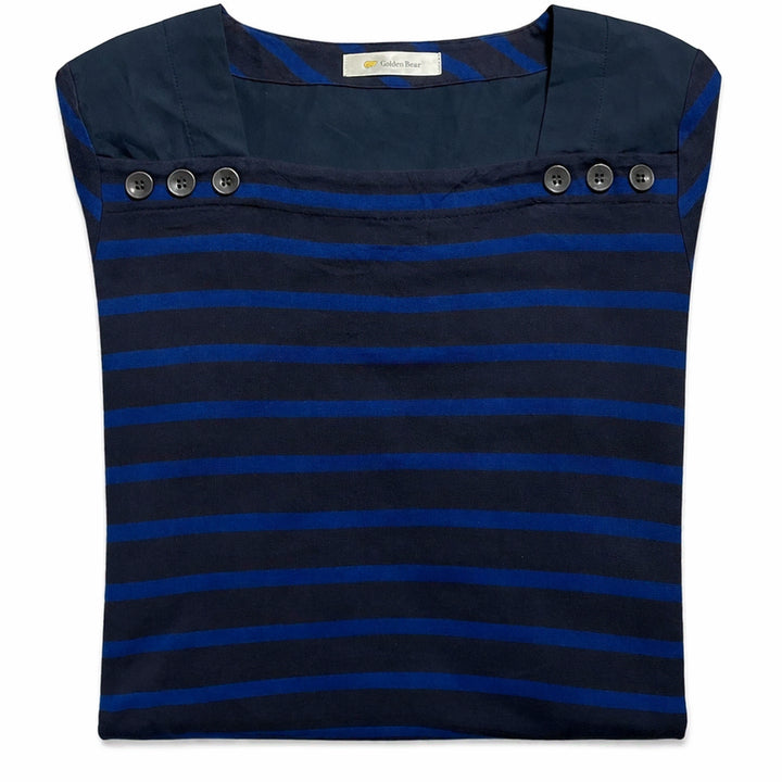 [BUNJANG] Golden Bear Y2K Stripe T-shirt Dress / JPN 00s일본 빈티지 y2k 모리걸 골든베어 스트라이프 티셔츠 원피스