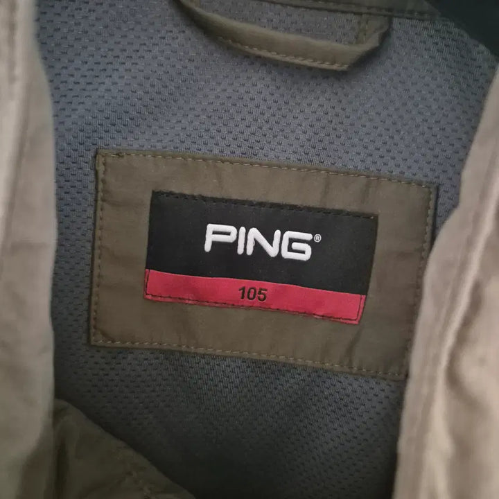 [SOLD OUT] [105]PING핑 골프 우븐자켓 카키 봄시즌 스판재질