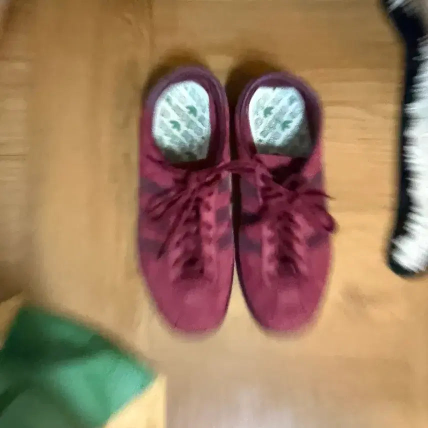 [BUNJANG] Adidas Tobacco Burgundy Sneakers / [255] 아디다스 토바코 버건디