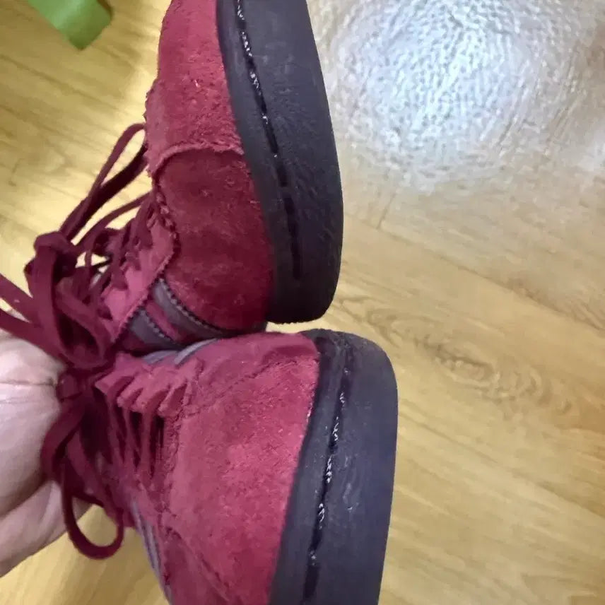 [BUNJANG] Adidas Tobacco Burgundy Sneakers / [255] 아디다스 토바코 버건디