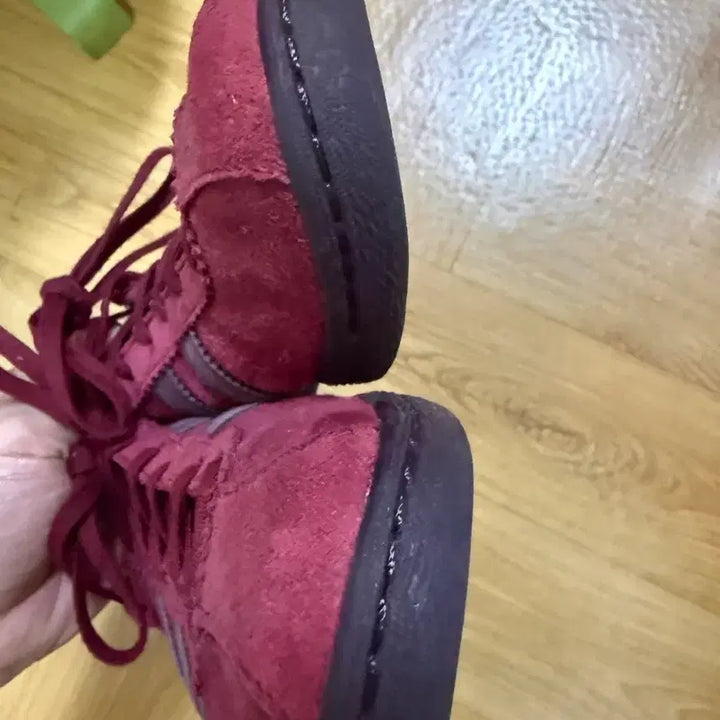 [BUNJANG] Adidas Tobacco Burgundy Sneakers / [255] 아디다스 토바코 버건디