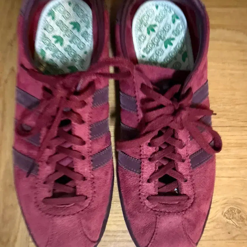 [BUNJANG] Adidas Tobacco Burgundy Sneakers / [255] 아디다스 토바코 버건디