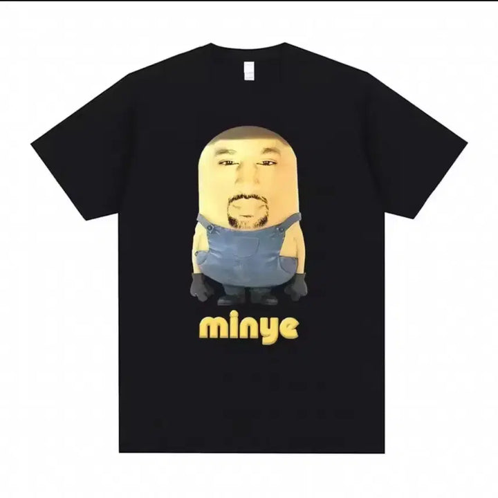 [BUNJANG] Kanye West Minions Graphic T-Shirt / 칸예 웨스트 민예 Minye 미니언즈 반팔 티셔츠