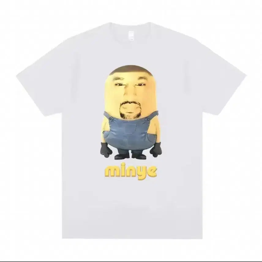 [BUNJANG] Kanye West Minions Graphic T-Shirt / 칸예 웨스트 민예 Minye 미니언즈 반팔 티셔츠