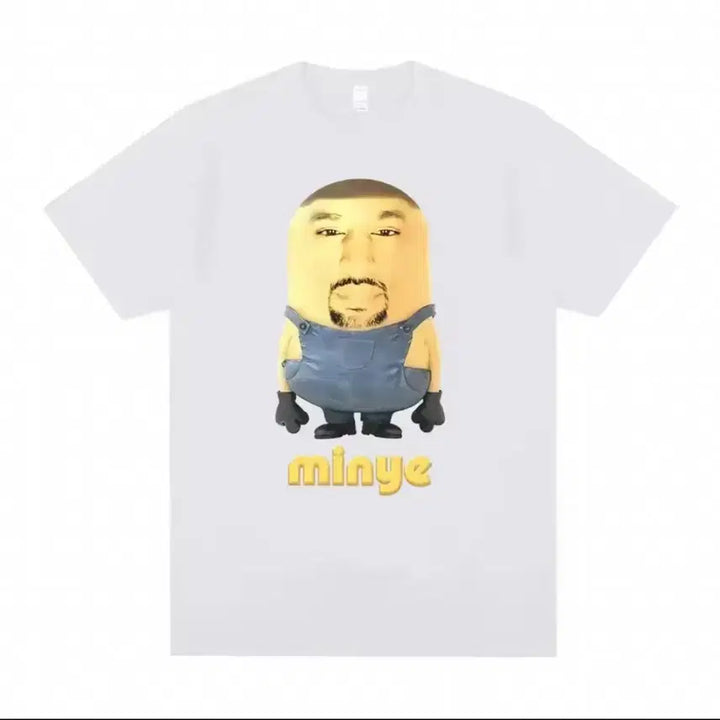[BUNJANG] Kanye West Minions Graphic T-Shirt / 칸예 웨스트 민예 Minye 미니언즈 반팔 티셔츠