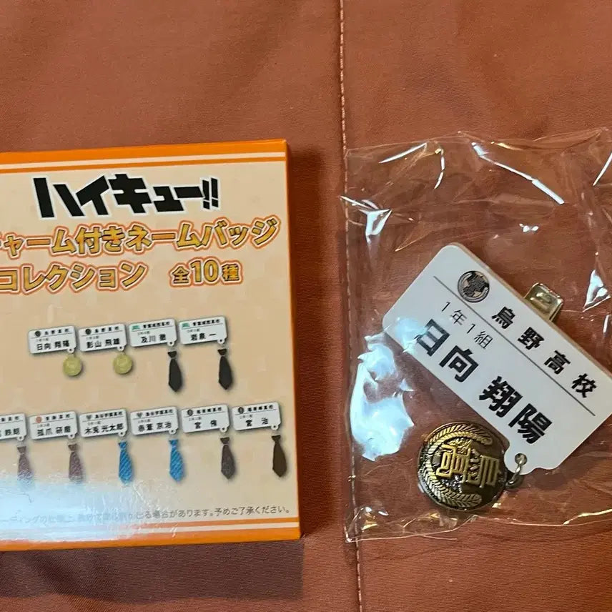 [BUNJANG] Haikyuu Hinata Charm Name Badge / 하이큐 히나타 챰 네임 뱃지
