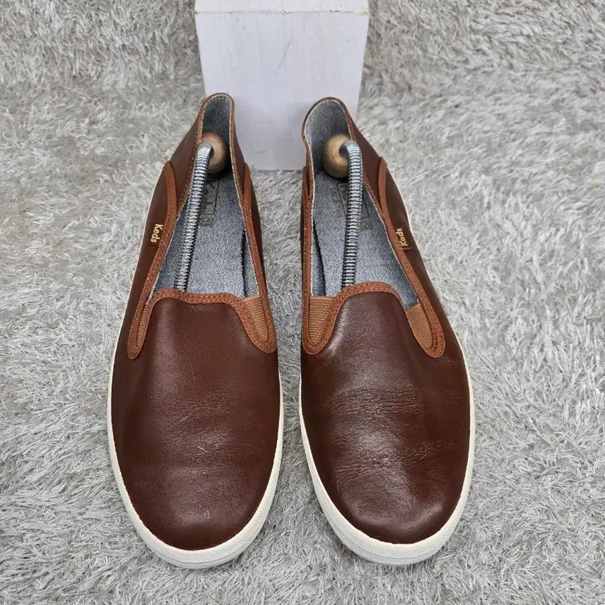 [BUNJANG] Keds Brown Leather Slip-on Sneakers / 구제짱짱맨 260 KED 케즈 브라운 레더 슬립온